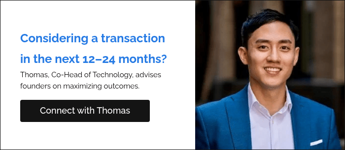 Considering a transaction in the next 12&ndash;24 months? Thomas, Co-Head of Technology, advises founders on maximizing outcomes. &nbsp;